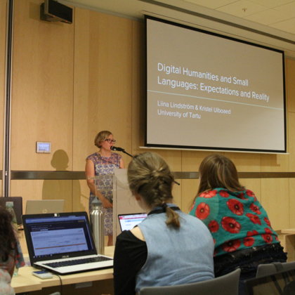 Keynote: Liina Lindström, Kristel Uiboaed "Digital Humanities and Small Languages"